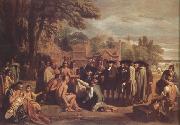 Benjamin West William Penn's Treaty with the Indians (nn03) china oil painting reproduction